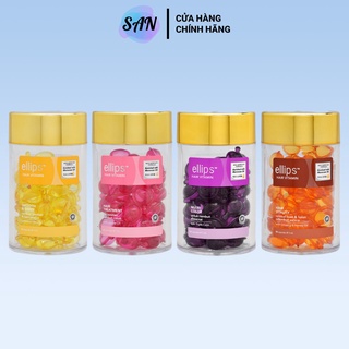 [Hũ] Serum Dưỡng Tóc Ellips Dưỡng Tóc Chắc Khỏe, Óng Mượt, Phục Hồi Hư Tổn (50v/hũ) - San Beuaty