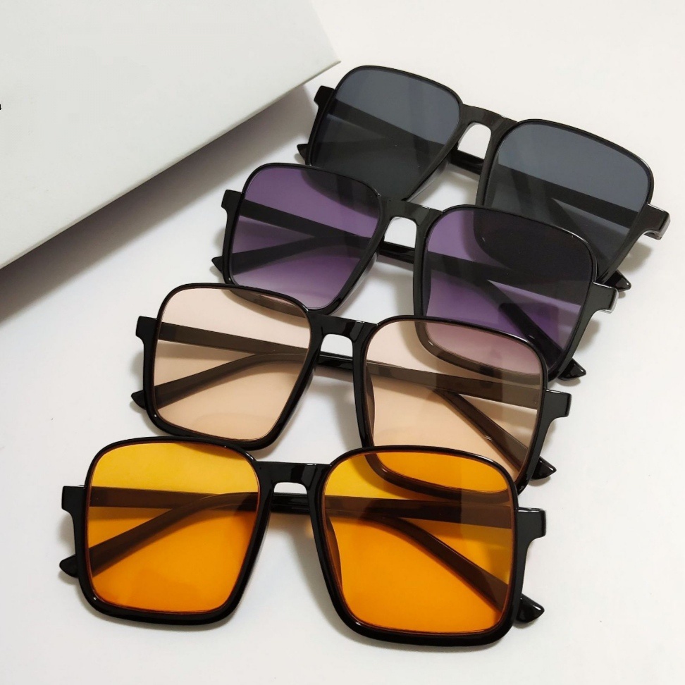 Kính Mát Mắt Vuông Viền Nửa Thời Trang