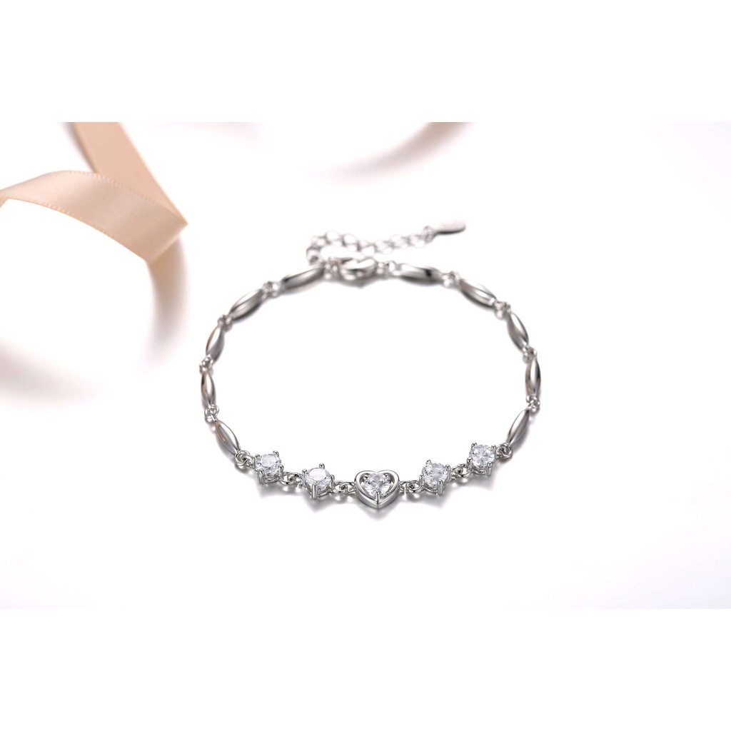 Vòng Tay Nữ Mạ Bạch Kim Đồng wh071