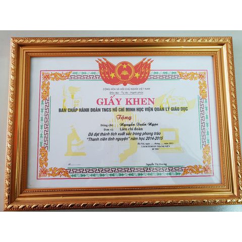 Khung Bằng Khen A4 🌟 Hàng Đẹp 🌟Rẻ Vô Địch - Bảo Hành Gãy, Vỡ