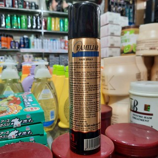 Keo Xịt Tóc Familiar 200ml (nắp vàng xịt mềm/đen xịt cứng)