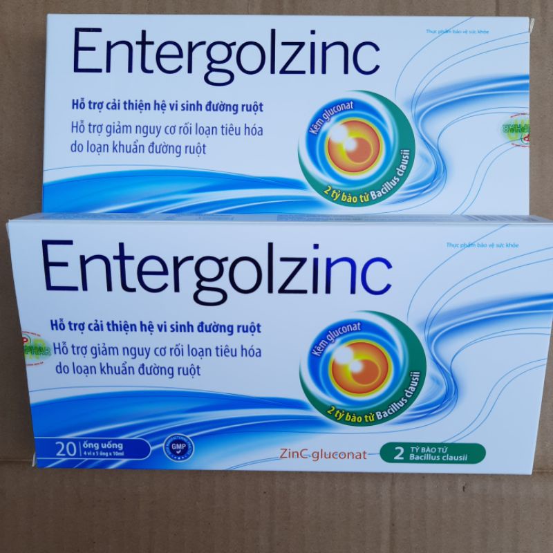 Men ống vi sinh ENTERGOLZINC - Cân bằng hệ vi sinh đường ruột_ Hộp 20 ống