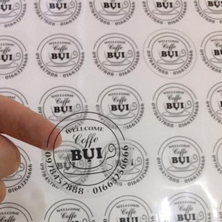 In Decal Trong dán cốc