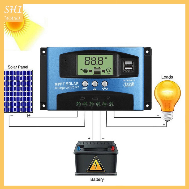 Bộ Điều Khiển Sạc Năng Lượng Mặt Trời 12v / 24v Ổn Định 30 A