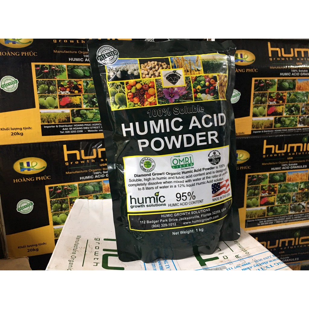 Combo Đạm cá và phân Humic Mỹ – Dưỡng cây tốt khỏe (Gồm Đạm Cá 5 lít và 1kg humic)