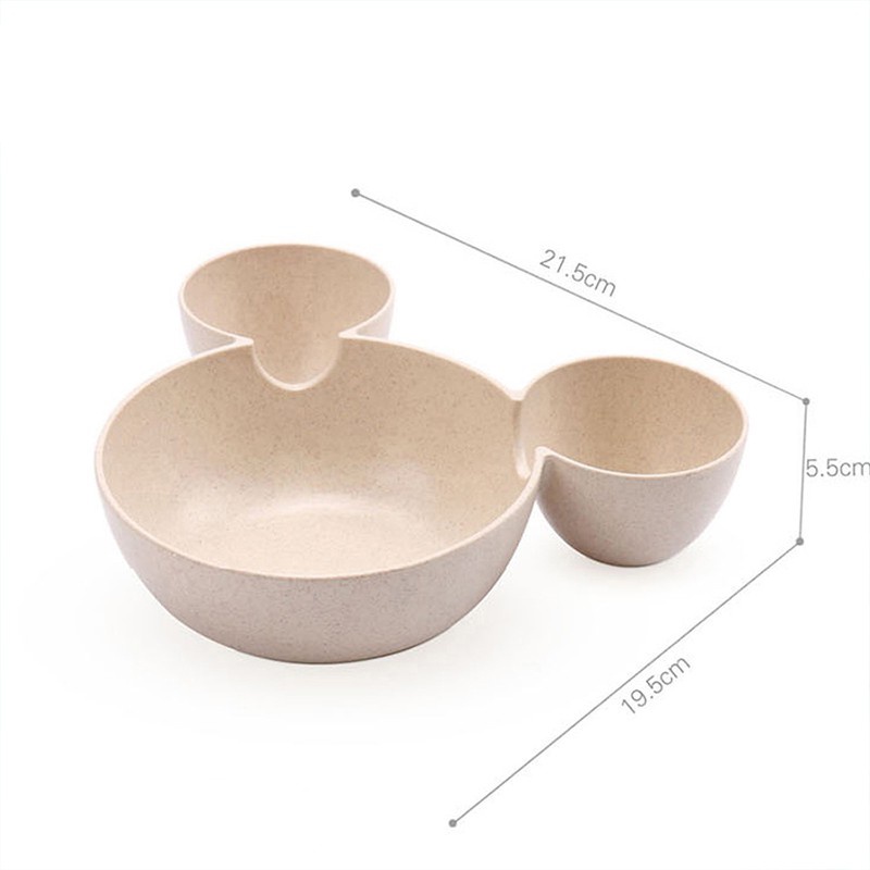 Bộ Tô Muỗng Nĩa Đũa Hình Chuột Mickey Dễ Thương Cho Bé