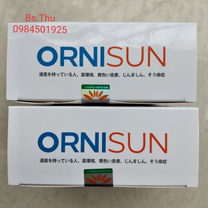 ORNISUN hộp 60 viên, hỗ trợ giải độc gan, tăng cường chức năng gan, hàm lượng cao, dùng mỗi ngày 1 viên