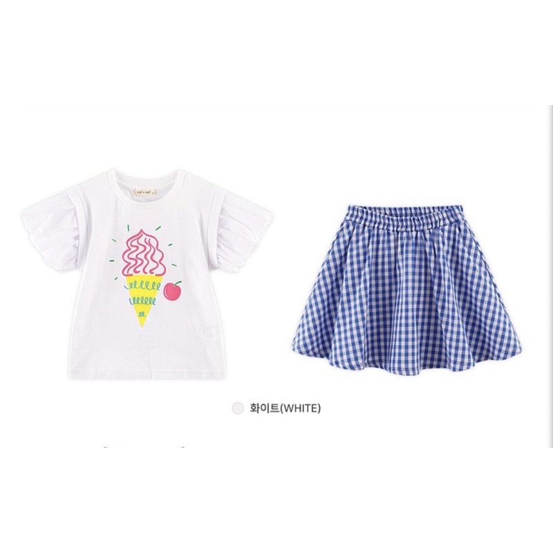 Set áo + chân váy Jam & Jenny VN xuất Hàn dư xịn cho bé gái