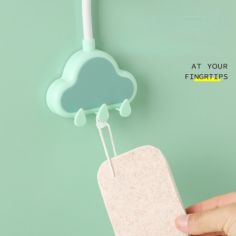 Giá Đỡ Đầu Vòi Hoa Sen Cố Định Không Cần Đục Lỗ Có Thể Điều Chỉnh Kèm Móc Treo Cho Nhà Tắm