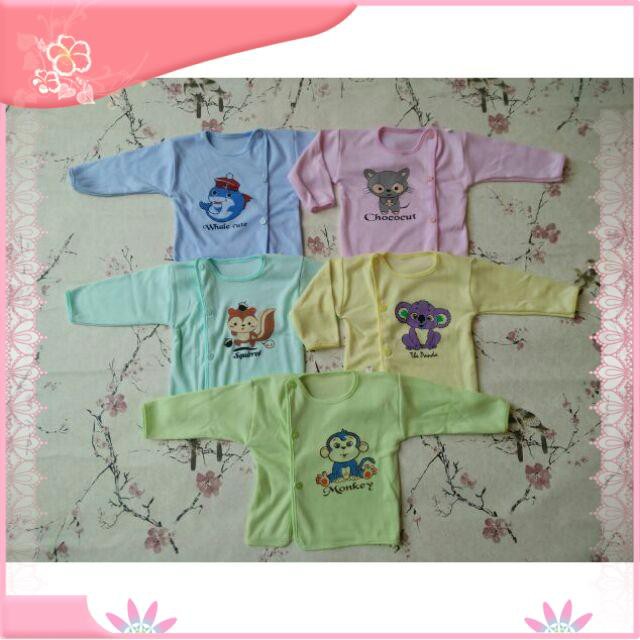 【Hàng sẵn sàng】 Áo nỉ cotton hình thú Jou size 1,2,3