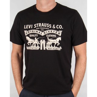[Chính Hãng] Áo Thun L.vis T-Shirt & Co Logo Black