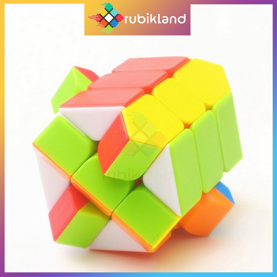 Rubik MoYu Fisher Cube Stickerless MeiLong Rubic Stickerless Biến Thể Không Viền Đồ Chơi Trí Tuệ