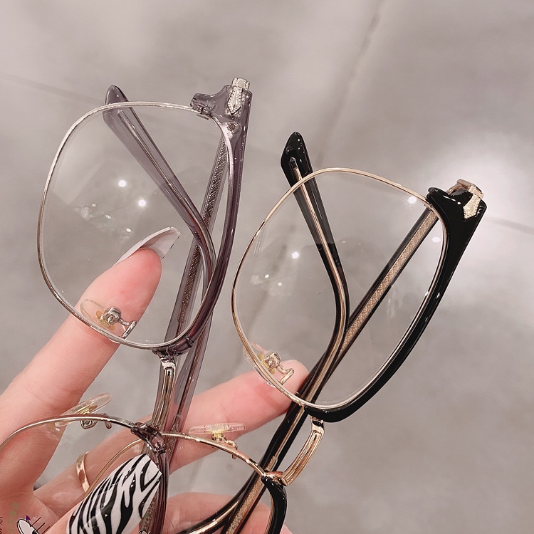 Kính cận VIENDO gọng vuông kim loại đổi màu chống ánh sáng xanh chống tia UV cao cấp màu sắc thời trang cho nam và nữ