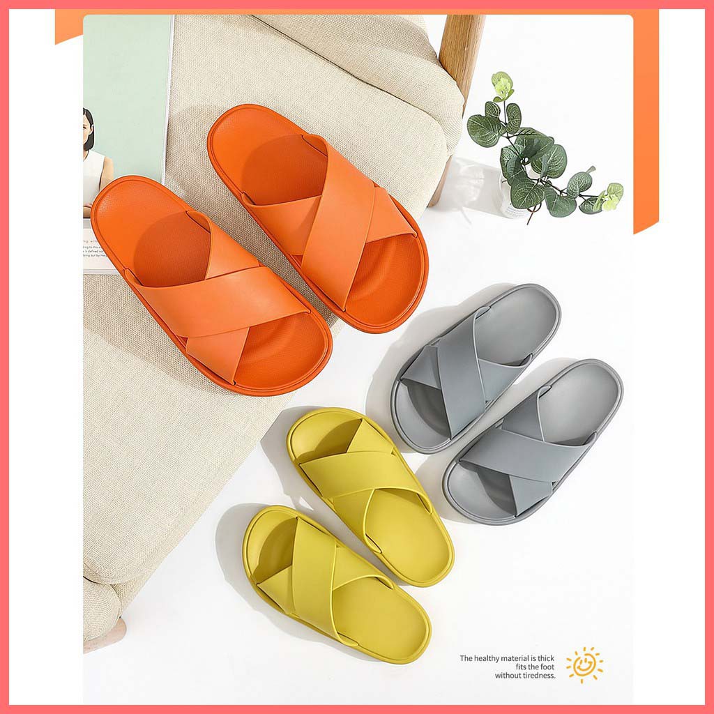 Dép Cao Su Đệm Xuồng Quai Chéo Unisex H/D222
