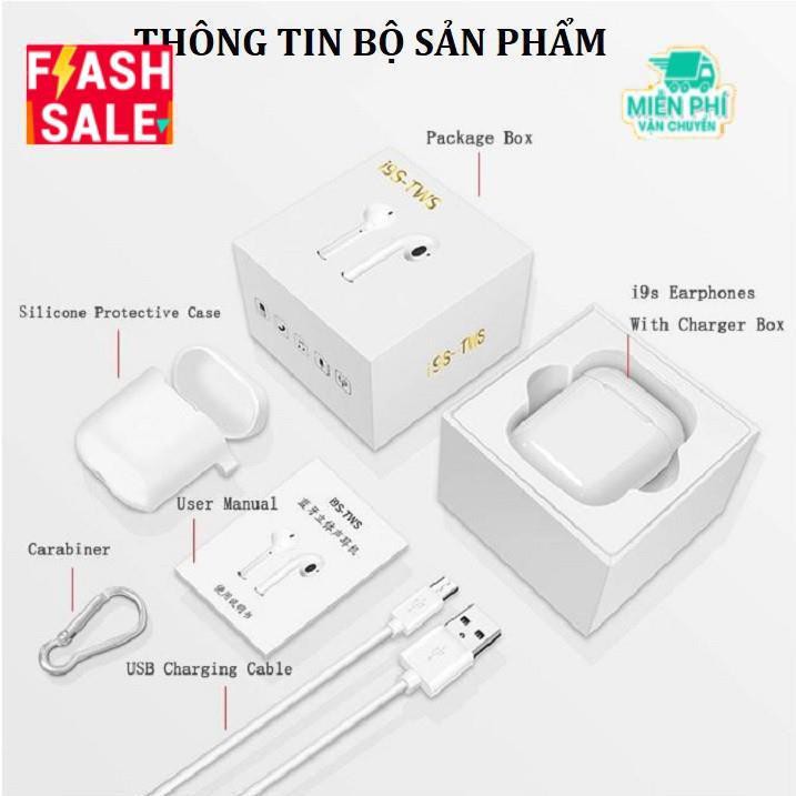 Hot I9S Tai nghe Bluetooth Không dây I9S TWS Âm thanh cực hay dành cho iOS hoặc Android.