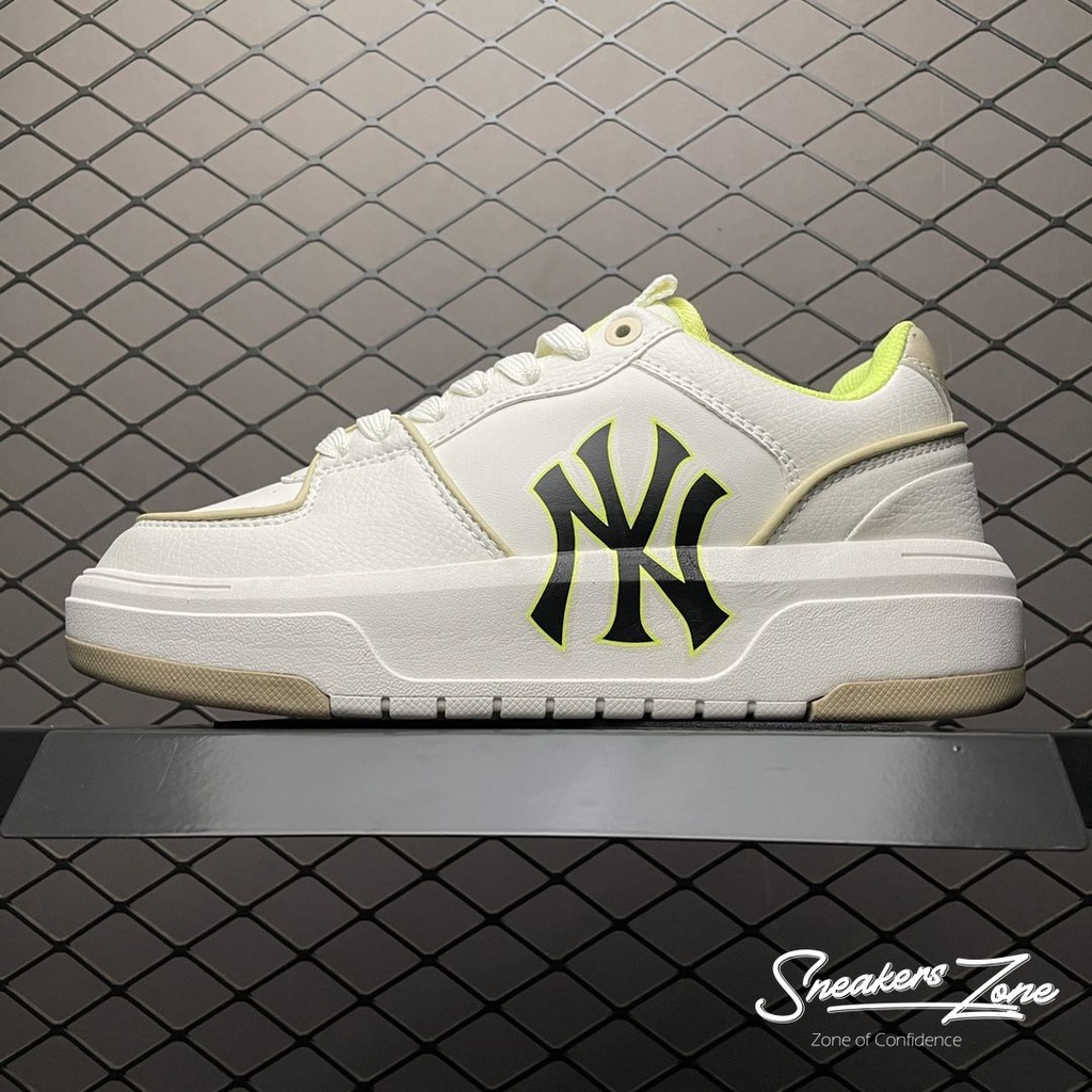 Giày MLB Chunky Liner NY New York Yankees Màu Xanh, Đen và Kem Cổ Thấp Cực Kỳ Phong Cách Cho Cả Nam Và Nữ Sneakers World