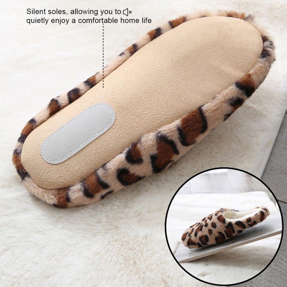 LAY 1 Đôi Dép Cotton Phối Lông Nhung Mềm Mại Thời Trang Mùa Đông