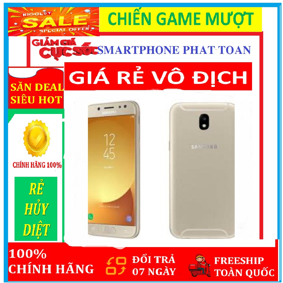 điện thoại Samsung Galaxy J7 Pro 32G ram 3G mới Chính Hãng (màu Vàng) - Chơi PUBG/FREE FIRE mượt