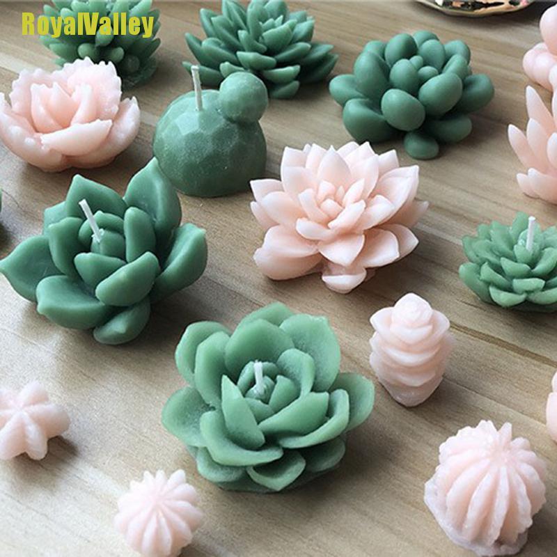 Khuôn Silicone Làm Nến / Xà Phòng Hình Cây Xương Rồng 3d Diy Trang Trí Nhà Cửa