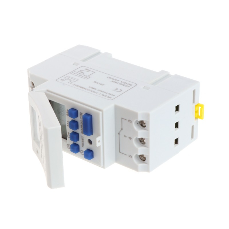 Công tắc hẹn giờ kỹ thuật số AC 220V 16A có màn hình hiển thị