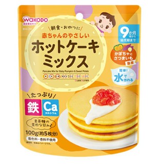Bột Làm Bánh Pancake Wakodo ( Gói Zip) cho bé ăn dặm 9M+