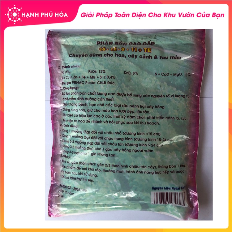 Phân Đặc Chủng 16 - 12 - 8 - 11 + TE  200g/Gói- Chuyên Hoa, Cây Cảnh, Rau Màu - Đâm Chồi, Phát Triển Cành Lá, Đẻ Nhánh