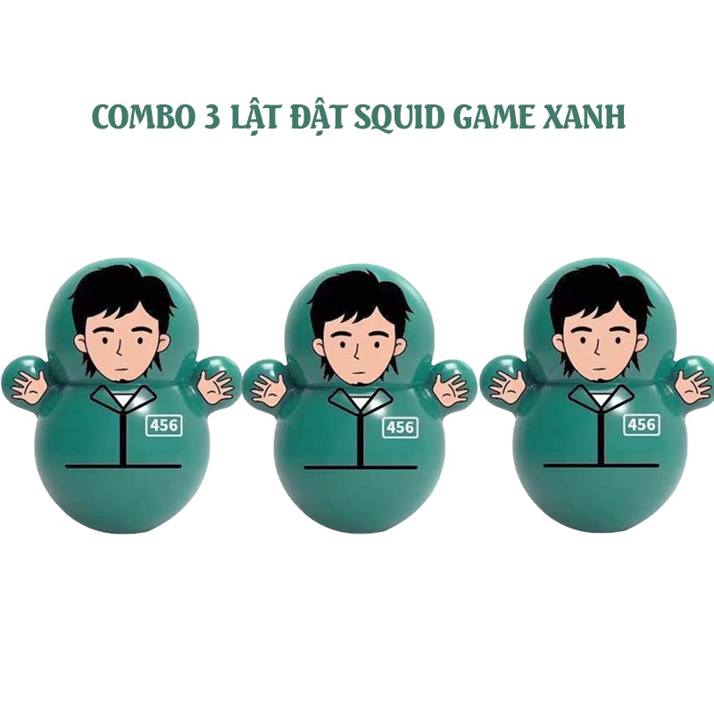 COMBO 5 Lật Đật Mini Squid Game - Đồ Chơi Trang Trí Bàn Làm Việc Dễ Thương, Giảm Căng Thẳng, Stress - Smarthome GG