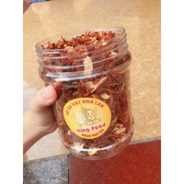 500gr heo khô cháy tỏi handmade)| KingFood - Thế Giới Đồ Ăn Vặt - Đồ Ăn Vặt Hà Nội