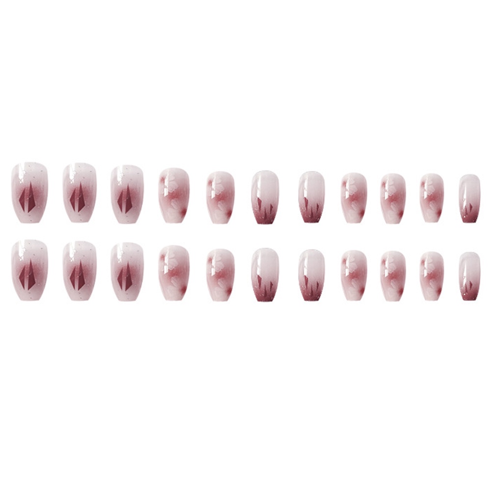 1223 bộ móng tay giả set móng giả trong suốt móng tay giả đính nơ móng tay giả dài vuông set 24 móng tay giả  móng giả thiết kế    dán móng tay giả móng tay giả dài vuông