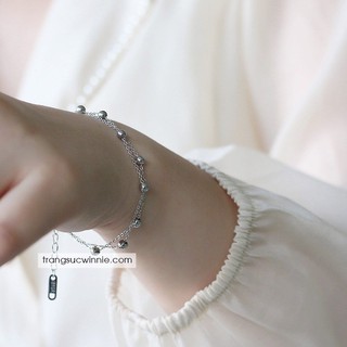 Lắc tay nữ titan double bi B
