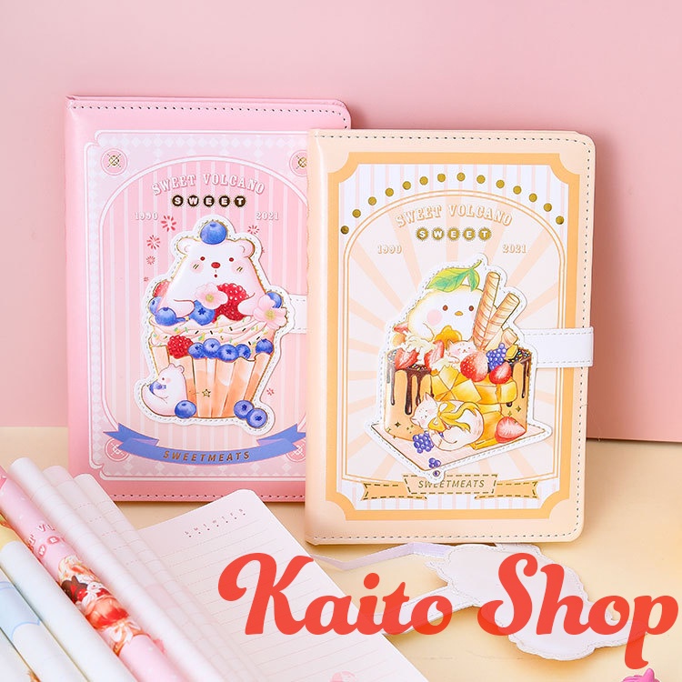 Sổ Tay A5 Hamster Sweet 196 - Sổ Tay Dễ Thương Bìa Da - Sổ Ghi Chép - Nhật Ký - Daily Planner