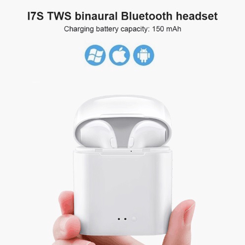 Bộ Tai Nghe Không Dây Bluetooth Mini I7s Tws Kèm Hộp Sạc Cho Iphone / Android / Airpods