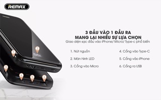 Sạc dự phòng remax  RPP-133