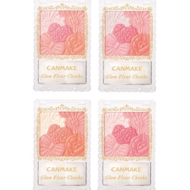 Phấn má hồng Canmake Glow Fleur Cheek Kèm cọ