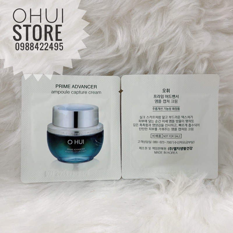 Combo 10 gói kem mặt hoặc kem mắt hoặc serum Ohui Prime Advancer Ampoule