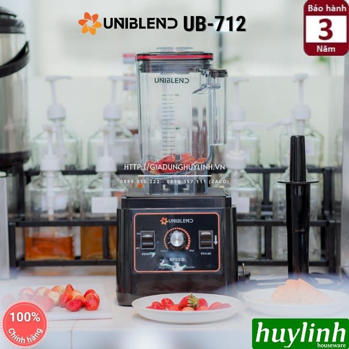 [Mã 33ELSALE hoàn 7% đơn 300K] Máy xay sinh tố công nghiệp Uniblend UB-712 - Bao gồm hộp chống ồn