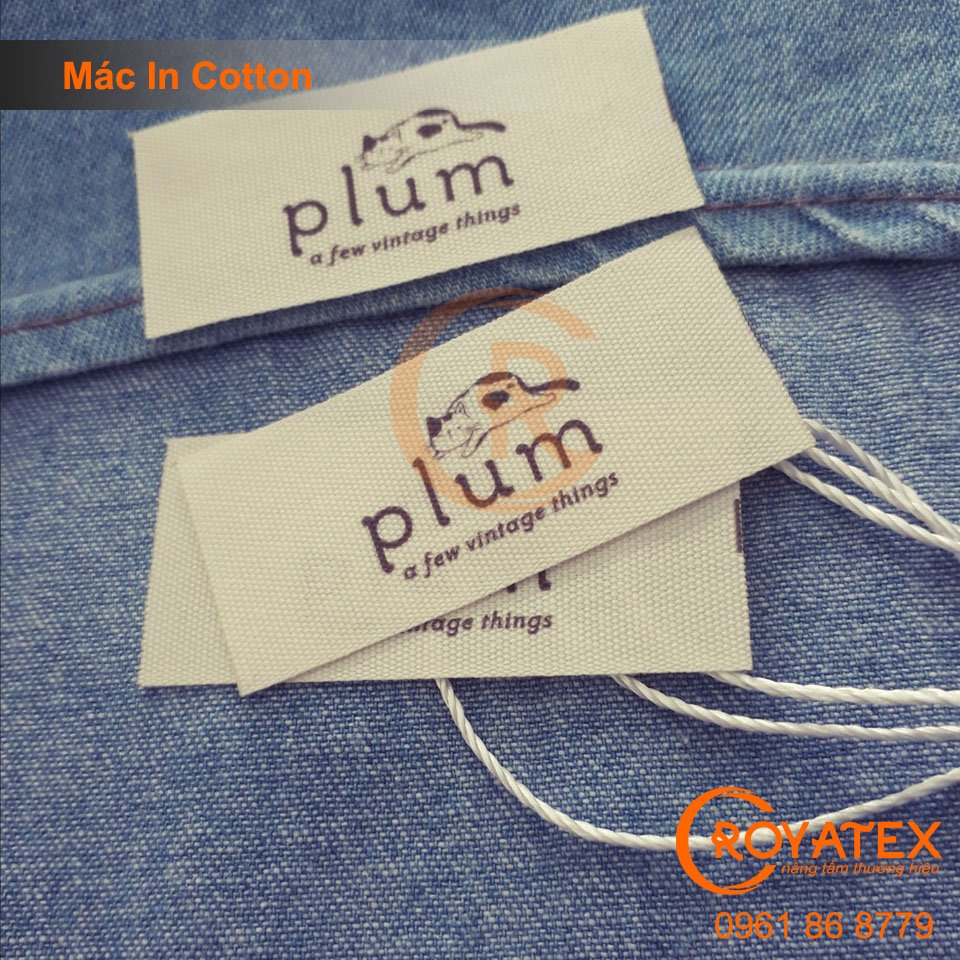 500c Mác In Cotton Zaka Mềm Mịn, Chất liệu mác cotton, In theo yêu cầu