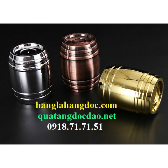 Bộ lắc xí ngầu  cao cấp & sang trọng hình thùng rượu, tặng 05 viên xí ngầu