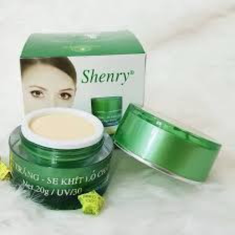 Kem Shenry dưỡng trắng chống nhăn se khít lỗ chân lông nám tàn nhang đồi mồi tái tạo da giữ ẩm 3 in 1 20g 5 mẫu