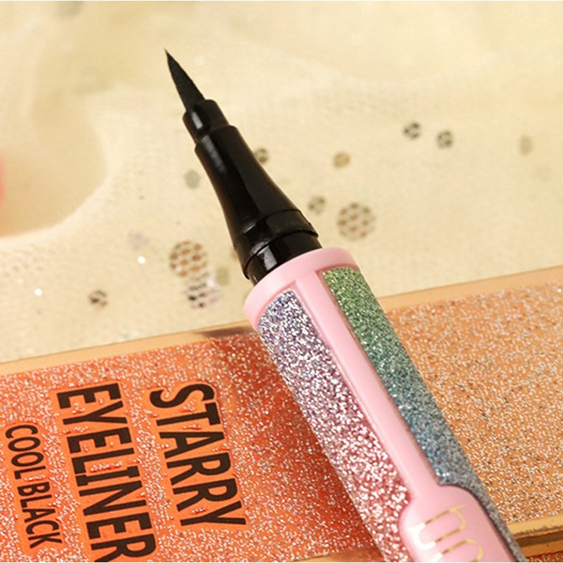 Bút Kẻ Mắt Dạng Lỏng Lâu Trôi Chống Thấm Nước Không Nhòe Có Vỏ Sao Lấp Lánh