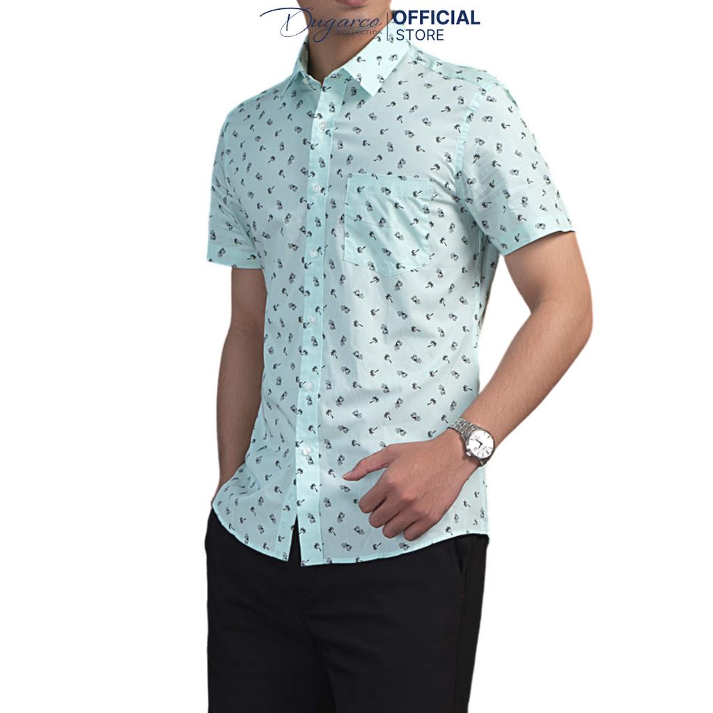 Áo sơ mi DUGARCO tay ngắn cotton công sở nam thoáng mát 92SMS41035