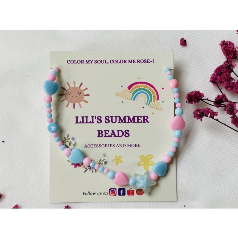 Vòng cổ handmade LILI COLORFULLY LITTLE STAR NECKLACE - LILI'S SUMMER BEADS