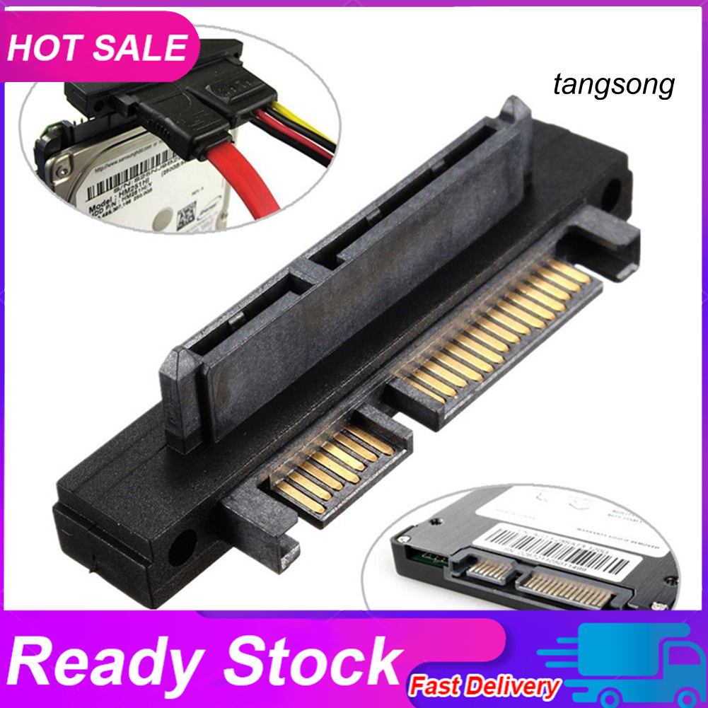 Đầu Chuyển Đổi Ts-90 Độ Sata 22pin 7 + 15 Male Sang Female