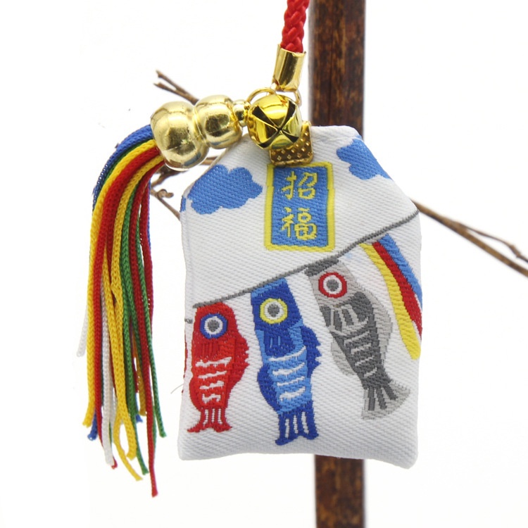 TÚI MAY MẮN OMAMORI PHONG CÁCH CÁ CHÉP NHẬT, NGŨ HÀNH MANG PHƯỚC LÀNH