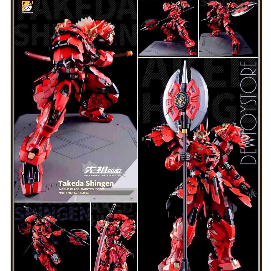 [Có Sẵn - HỎA TỐC]  Mô Hình Ráp và Sơn sẵn Metal Build Takeda Shingen Moshow gundam, khung xương kim loại