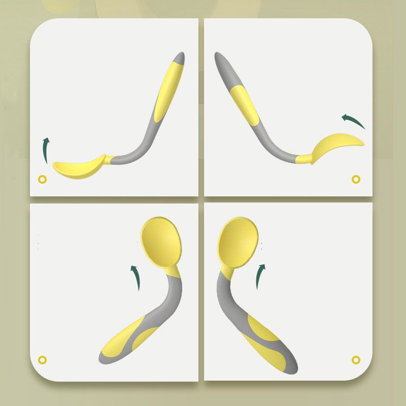 Set 2 Thìa Cong Misuta Chịu Nhiệt Cao, Thìa Ăn Dặm Cho Bé Tập Xúc