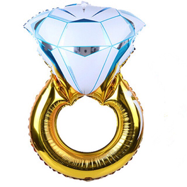 Bóng nhẫn kim cương tráng nhôm trang trí cưới