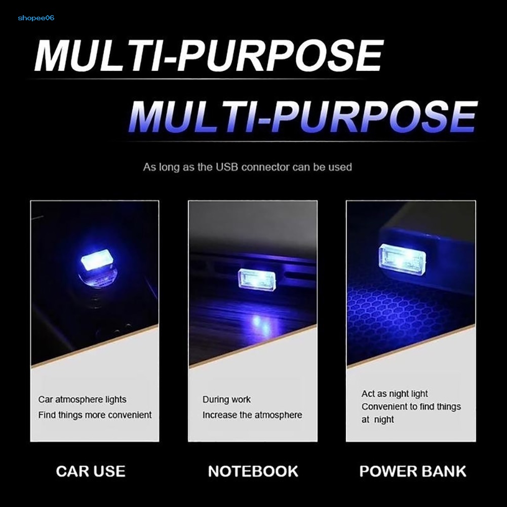 Đèn LED USB Mini Ánh Sáng Ban Đêm Trang Trí Nội Thất Xe Hơi / Notebook