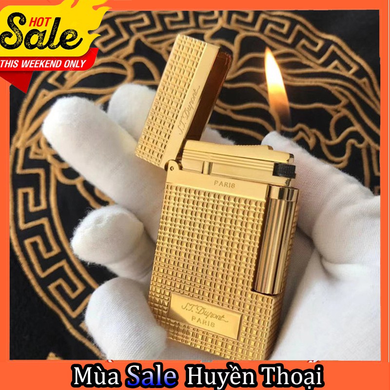 Hộp-Qụet 𝐇𝐨̣̂𝐩 𝐐𝐮𝐞̣𝐭 𝐁𝐚̣̂𝐭 𝐋𝐮̛̉𝐚 Dupont Họa Tiết Ô Vuông Mini Sang Trọng D29V Màu Vàng - Dùng g.a-đ.á Cao Cấp