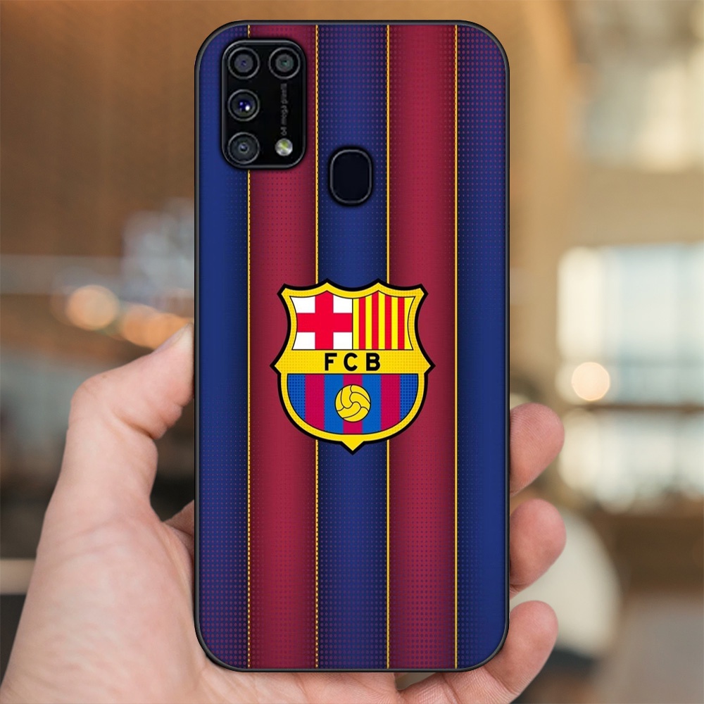 Ốp lưng Samsung M31 viền đen in hình Barcelona Barca